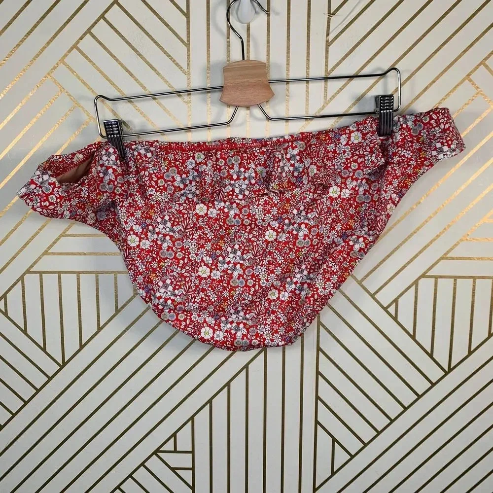 J. Crew Ruffle Surf Hipster Bikini‎ Liberty Floral